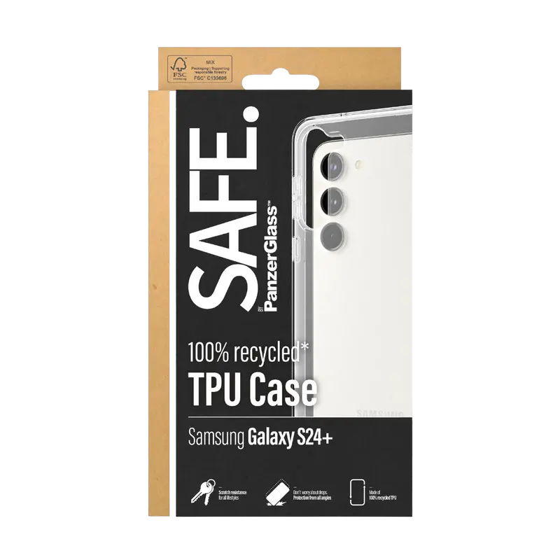 Чехол PanzerGlass Samsung Galaxy S24+ Safe SAFE. Прозрачный