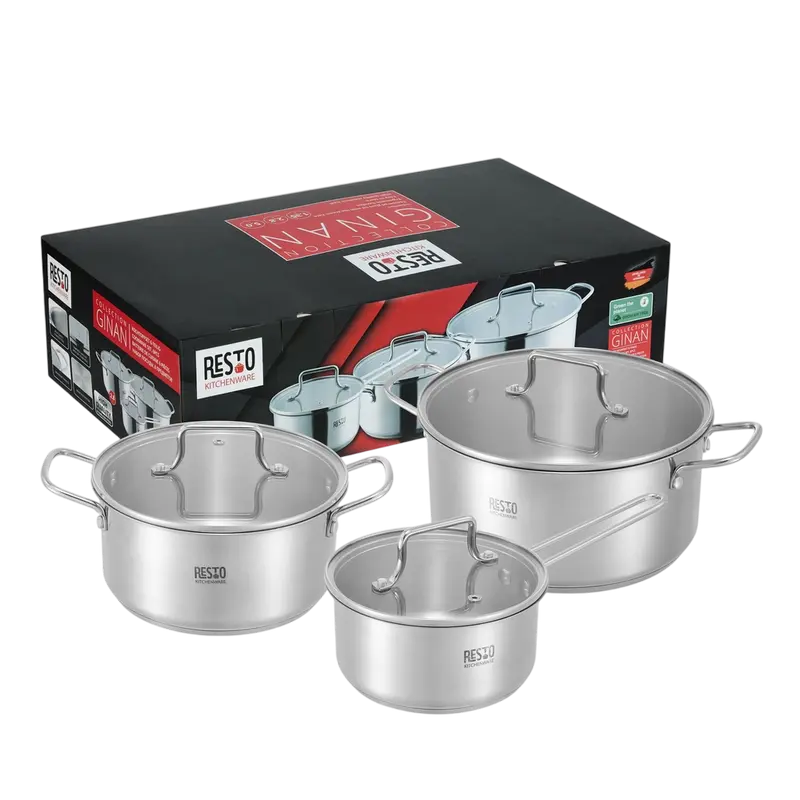 Набор кастрюль RESTO Ginan Ginan Нержавеющая сталь