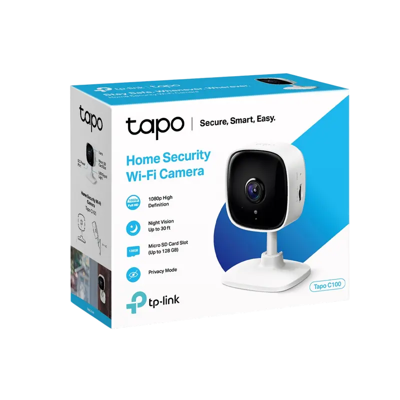 Умная камера видеонаблюдения TP-LINK Tapo C100 Белый