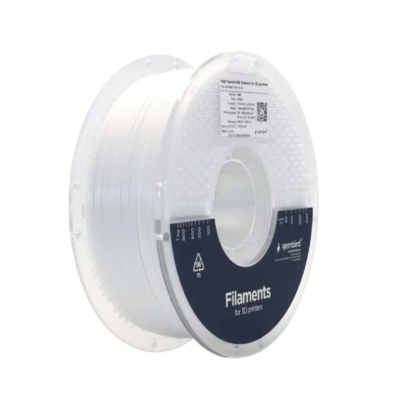 Нить для 3D-принтера Gembird 3DP-ABS1.75HY-01-W Белый