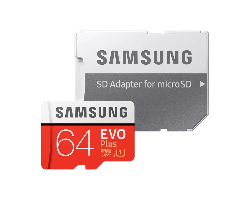 Карта памяти Samsung EVO Plus MicroSD 64ГБ