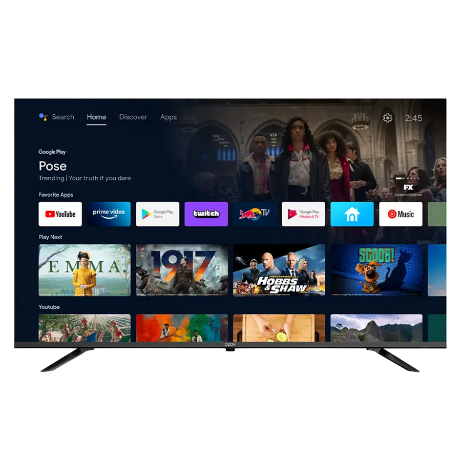 55" LED SMART Телевизор OZON U55Z8000R Черный