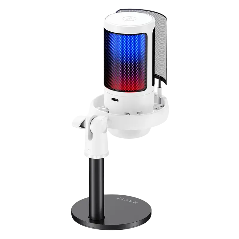 Игровой Микрофон Havit GK50 Проводной аналоговый Белый