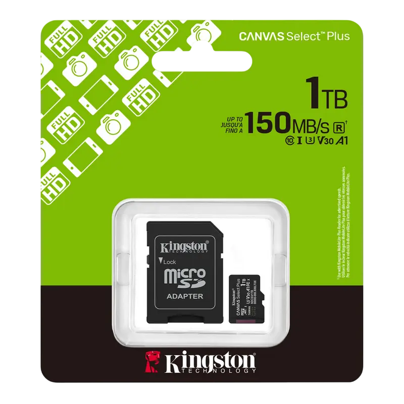 Карта памяти Kingston Canvas Select Plus Gen3 1024ГБ