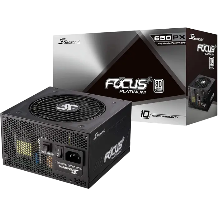 Tip Блок питания для компьютеров Seasonic Focus Plus 650 ATX Черный