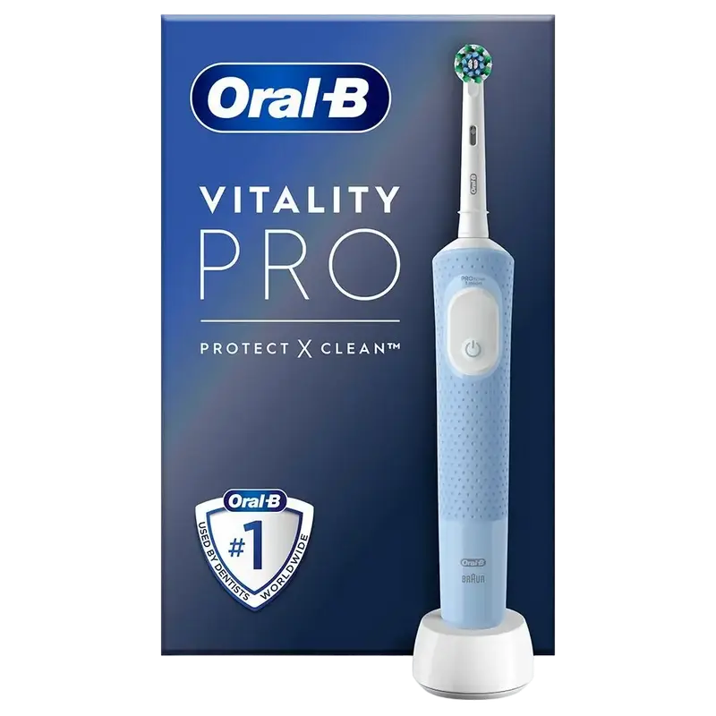 Periuță de dinți electrică Pentru adulți Braun Oral-B Vitality Pro Protect X Albastru deschis