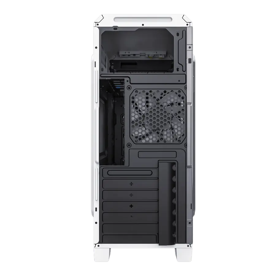 Carcasă PC Gamemax G561E-WH Midi-Tower Alb