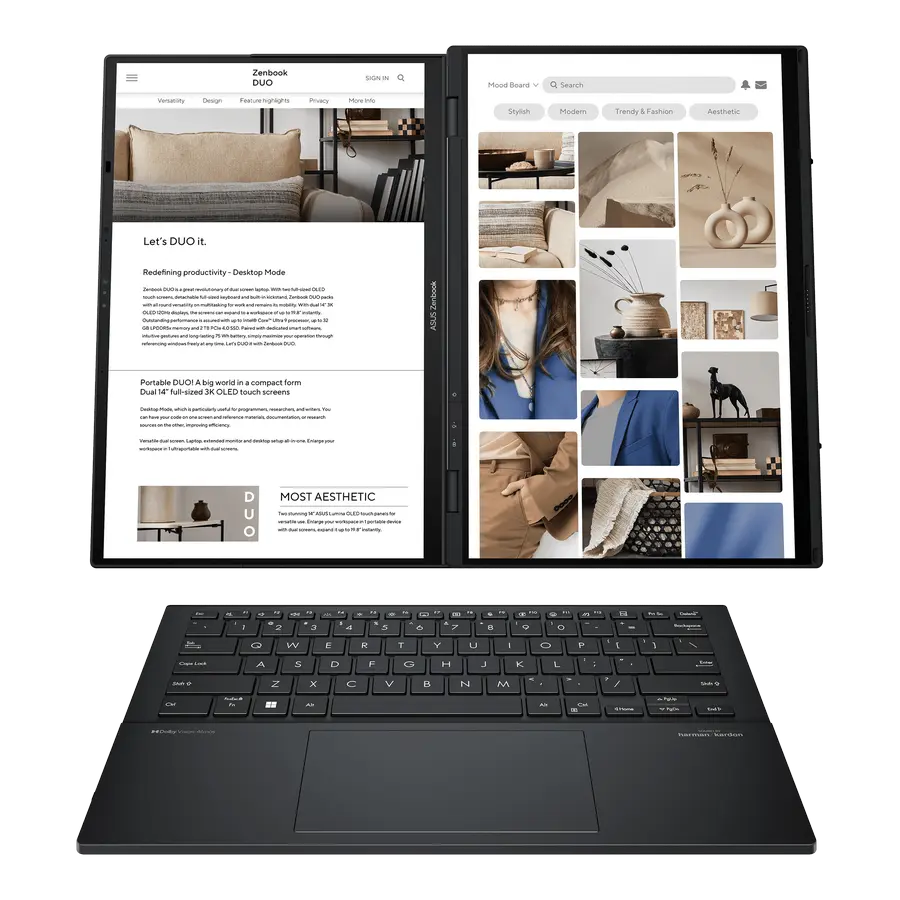 Ноутбук ASUS Zenbook DUO OLED UX8406CA Inkwell Gray