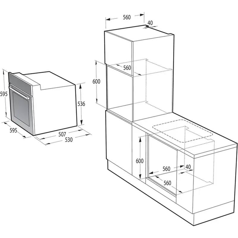 Электрический духовой шкаф Gorenje BO635E1B Черный