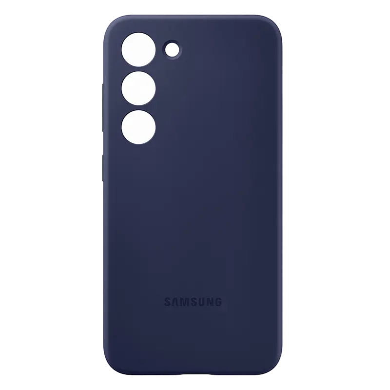 Чехол Samsung Galaxy S23 Silicone Cover Силиконовый Чехол Темно-синии