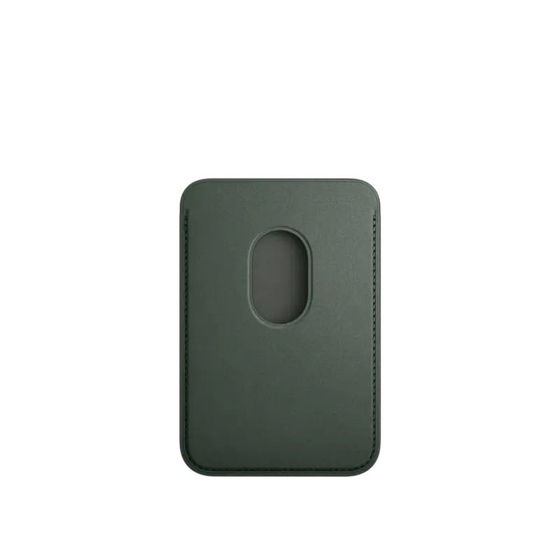 Чехол-бумажник Apple iPhone FineWoven Wallet MagSafe FineWoven с MagSafe Вечнозелёный