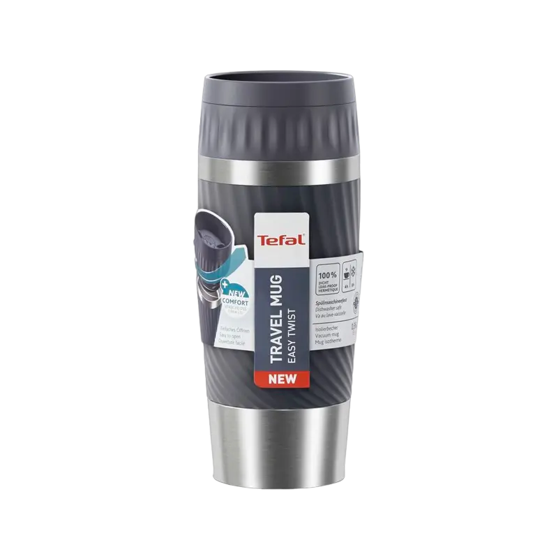 Термокружка Tefal Easy Twist Серый