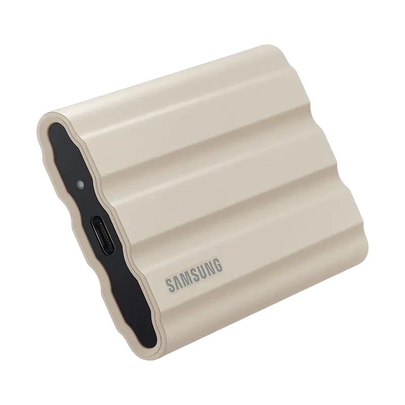 Внешний портативный SSD накопитель Samsung T7 Shield 1 ТБ Бежевый