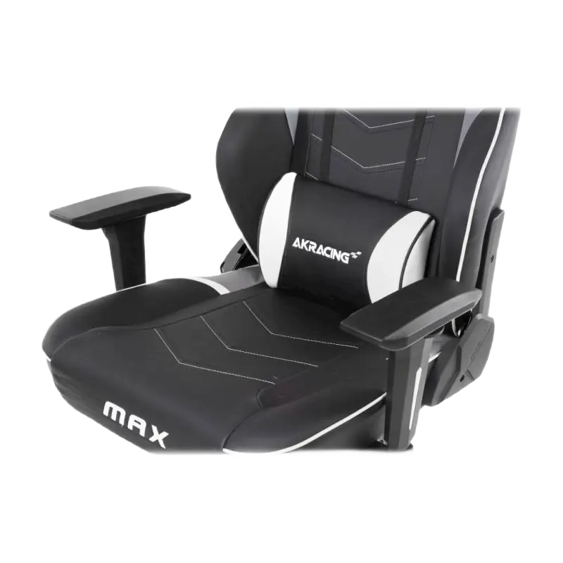 Scaun Gaming AKRacing MASTERS Max PU Piele Alb