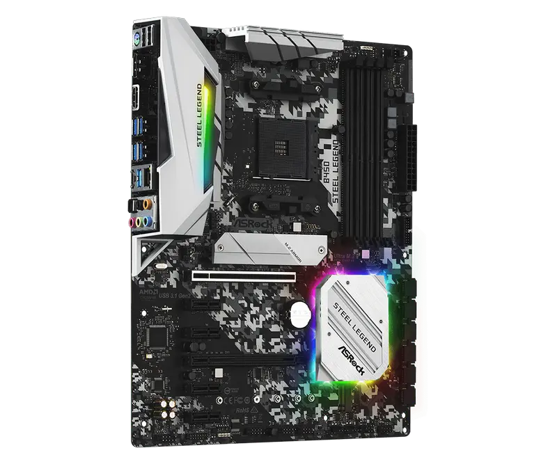 Материнская плата ASRock B450 STEEL LEGEND AM4 ATX