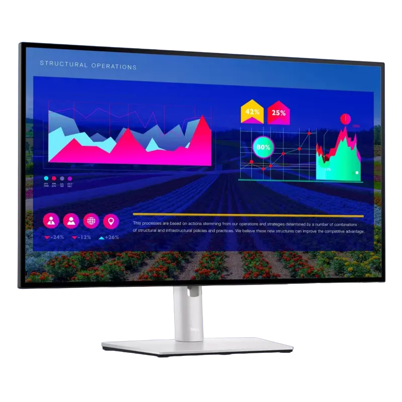 Монитор DELL U2722D Черный/Серебристый