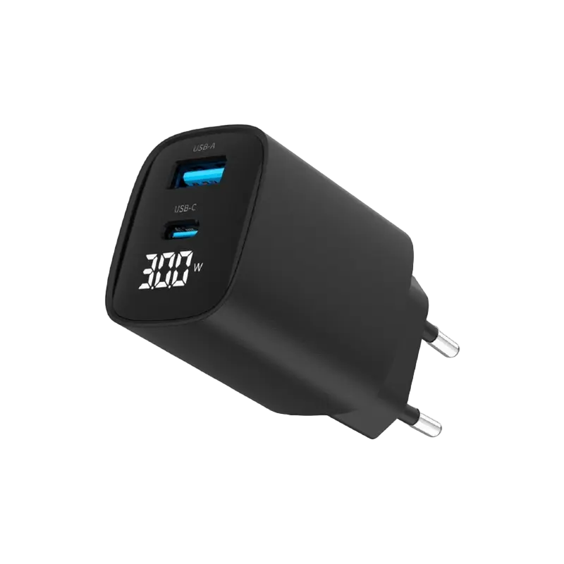 Încărcător Gembird TA-UC-PDQC30LCD-BK-01 Negru