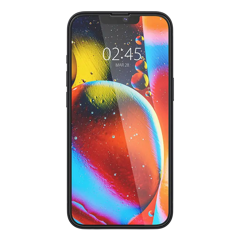Защитное стекло Spigen Apple iPhone 13 Pro Max/14 Plus Tempered Glass FC Черный
