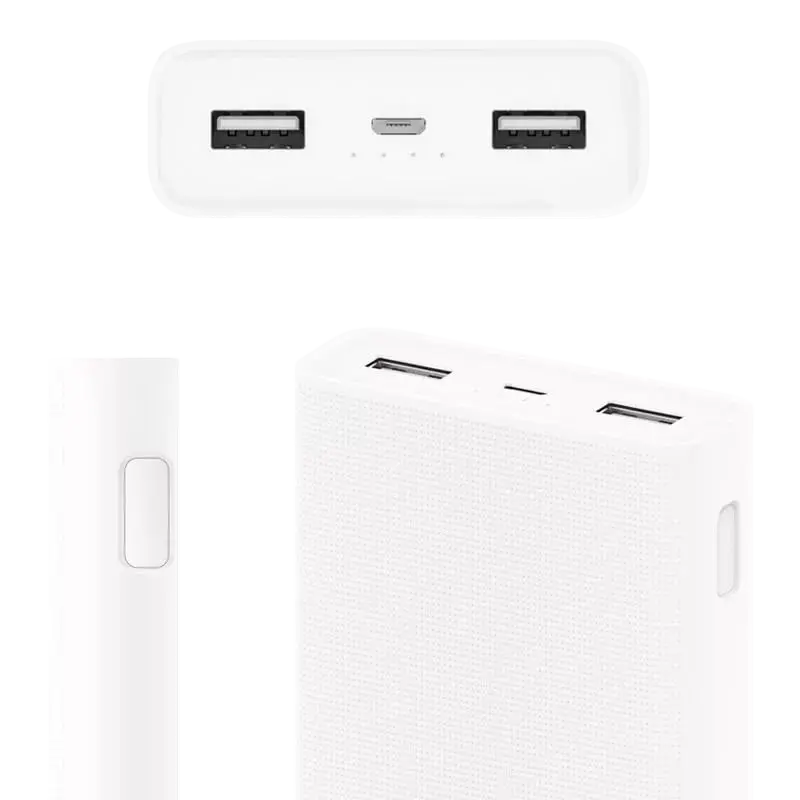 Портативное зарядное устройство Xiaomi Mi Power Bank 2C Белый