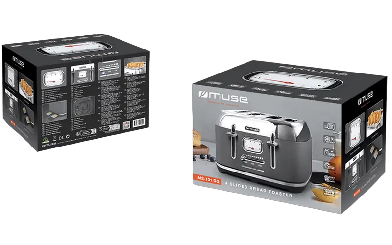 Toaster MUSE MS-131 DG Grey