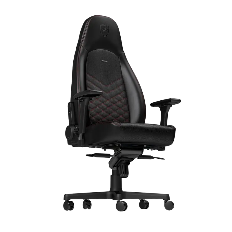 Scaun Gaming Noblechairs Icon PU Piele Negru/Rosu