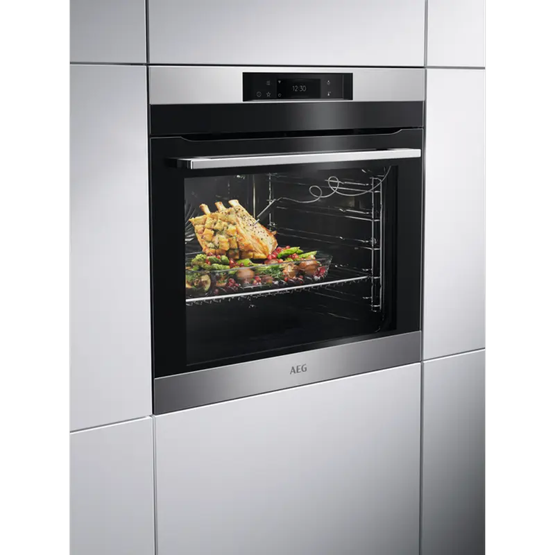 Электрический духовой шкаф AEG BPK748380M Нержавеющая сталь