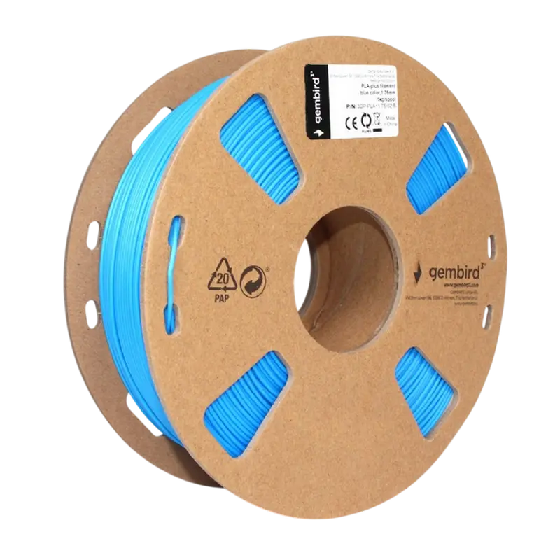 Нить для 3D-принтера Gembird 3DP-PLA+1.75-02-B Синий
