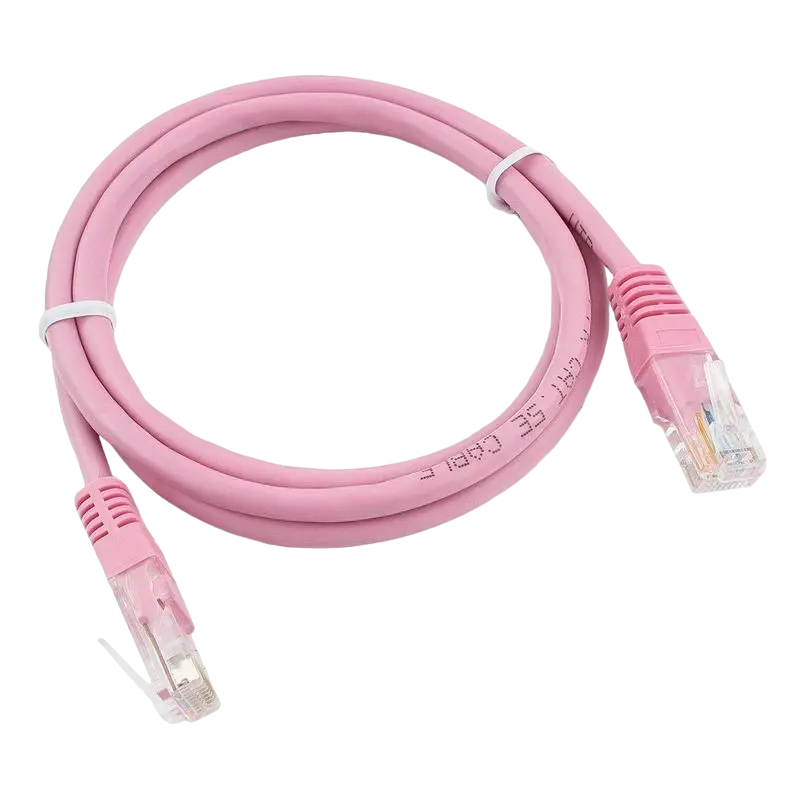 Патч-корд Cablexpert PP12-1M/RO Розовый