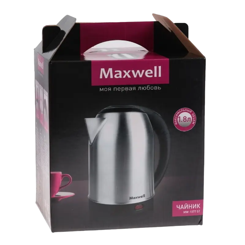 Электрочайник Maxwell MW-1077 Серебристый