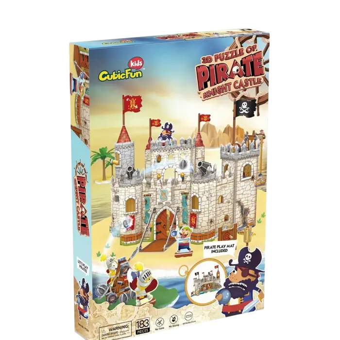 Puzzle 3D CubicFun Pirate Knight Castle Multicolor