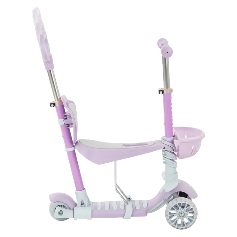 Детский 3-колесный самокат Makani BonBon Фиолетовый