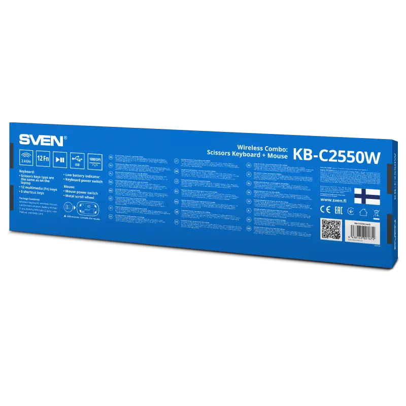 Клавиатура и мышь SVEN KB-C2550W Черный