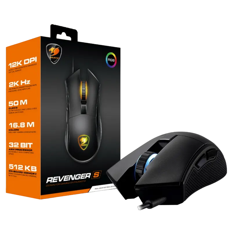 Игровая мышь Cougar Revenger S Проводное Чёрный