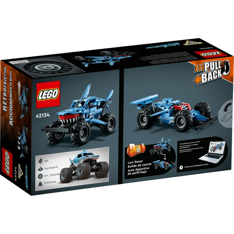 Constructor LEGO Monster Jam™ Megalodon™ Albastru