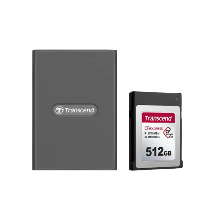 Кардридер Transcend TS-RDE2 Серый