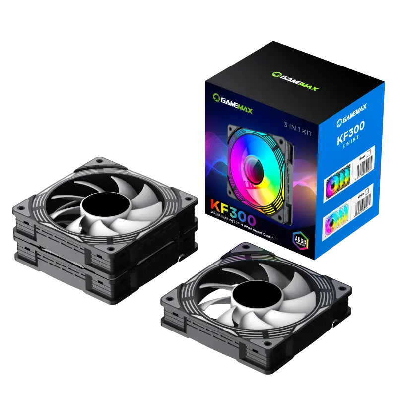 Вентилятор для ПК Gamemax KF300 120 мм Черный