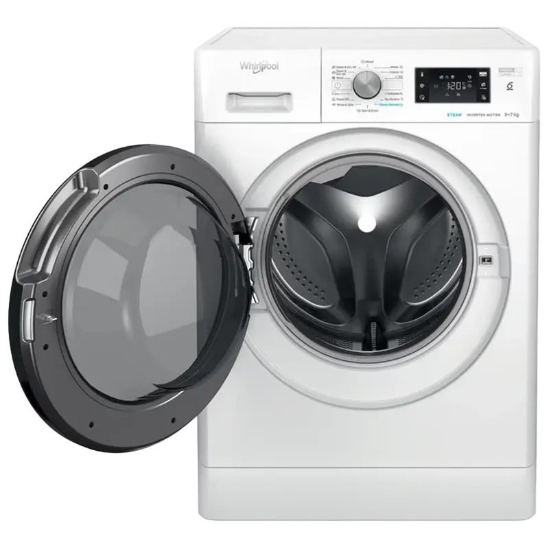 Mașină de spălat cu uscător Whirlpool FFWDB 976258 BV EE Alb