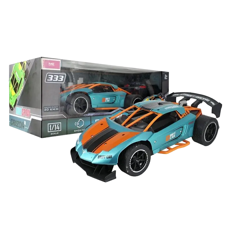 Jucărie cu telecomandă Crazon Smoking Car Verde/Portocaliu