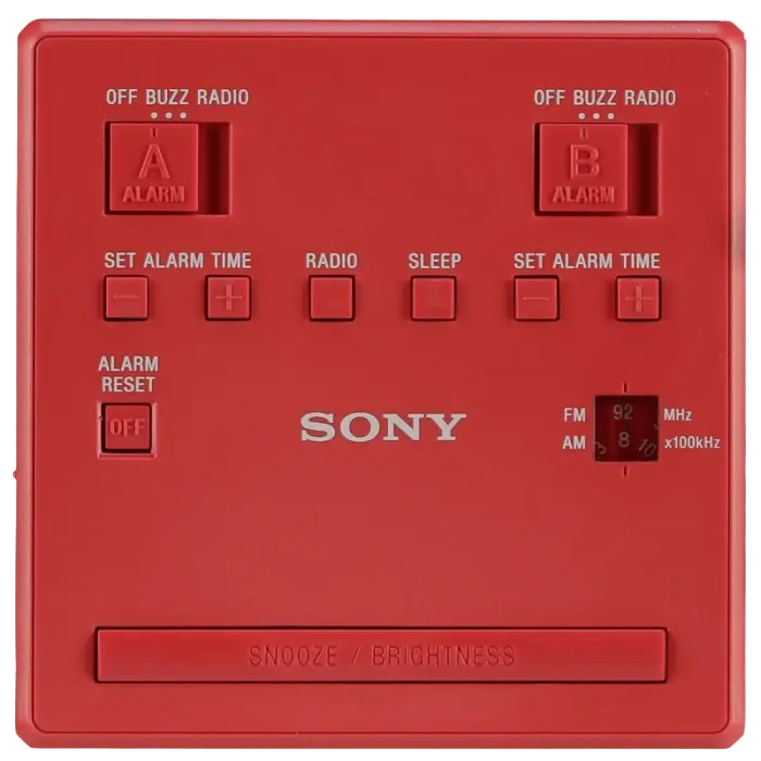 Портативное радио SONY ICF-C1T Красный