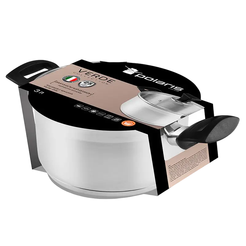 Кастрюля Polaris Verde-20C Verde Серебристый