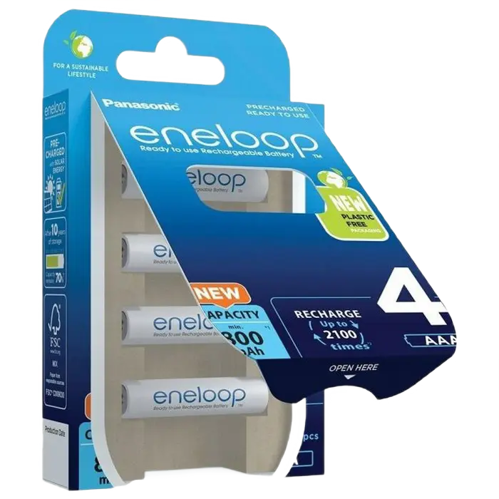 Аккумуляторы Panasonic Eneloop BK-4MCDE/4BE AAA