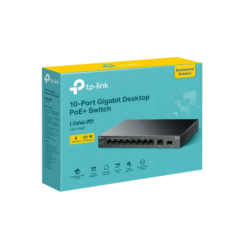 Comutator PoE TP-LINK Desktop Switch Negru