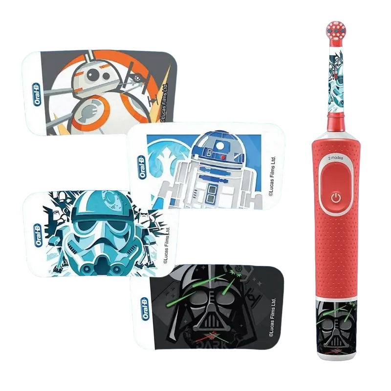 Periuță de dinți electrică Pentru copii Braun Kids Vitality D100 Roșu