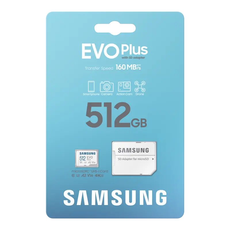 Карта памяти Samsung EVO Plus MicroSD 512ГБ