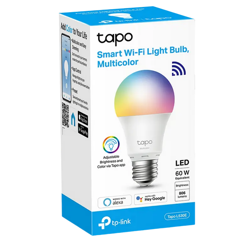 Умная лампочка TP-LINK Tapo L530E Многоцветная