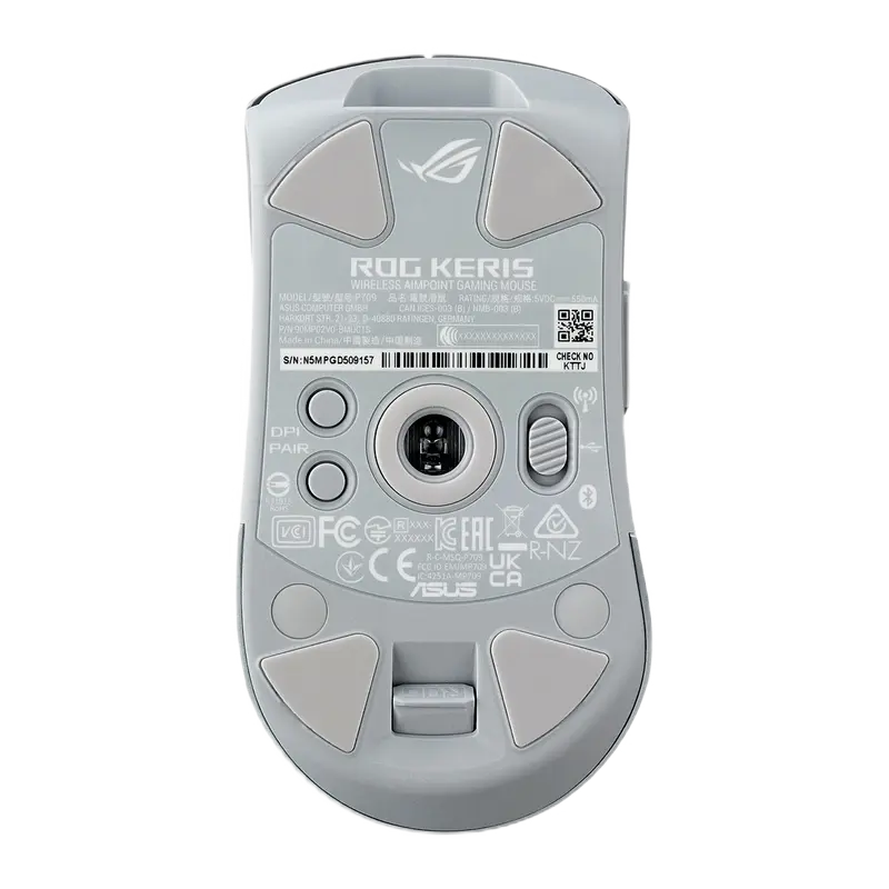 Игровая мышь ASUS ROG Keris AimPoint Беспроводное,Проводное Белый/Серый