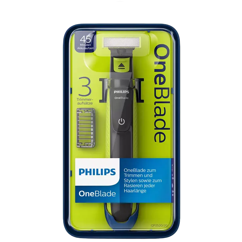 Мужской Триммер Philips OneBlade Черный/Зеленый