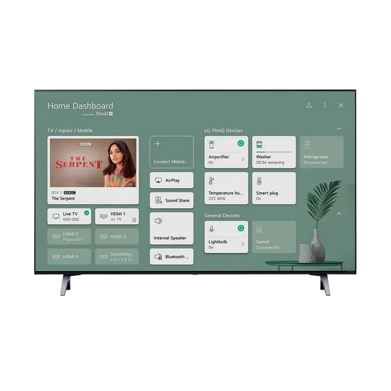 43" LED SMART Телевизор LG 43NANO756PA Черный