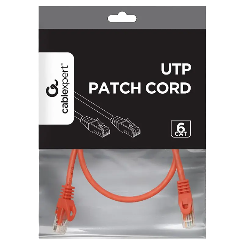 Patch cord Cablexpert PP6U-0.5M/R Roșu