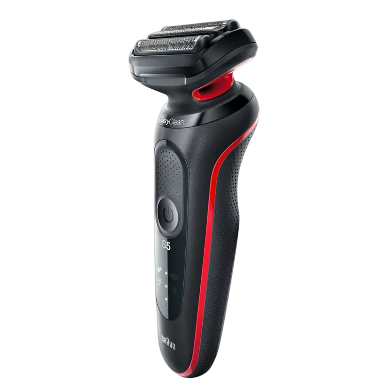 Электробритва мужская Braun Series 5 51-R1000s Wet & Dry Черный | Красный